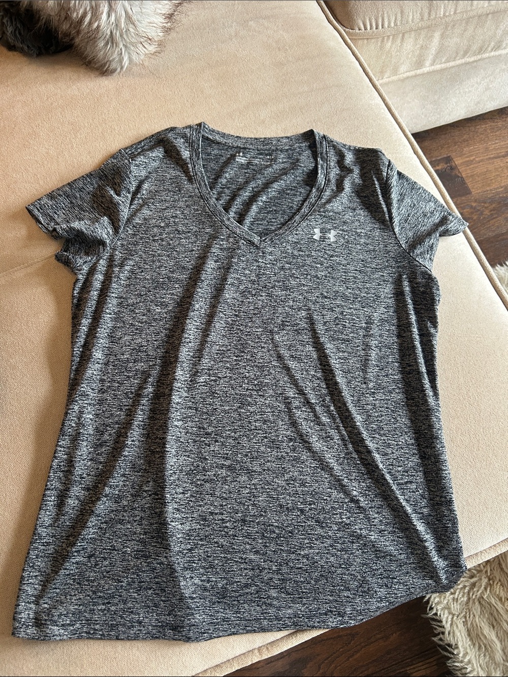 Under Armour Womens Short-Sleeve Performance Tee - Charcoal Heather